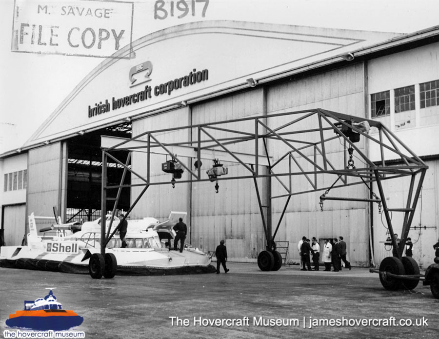 SRN6 - trans-African adventure -  (credit: The Hovercraft Museum Trust).